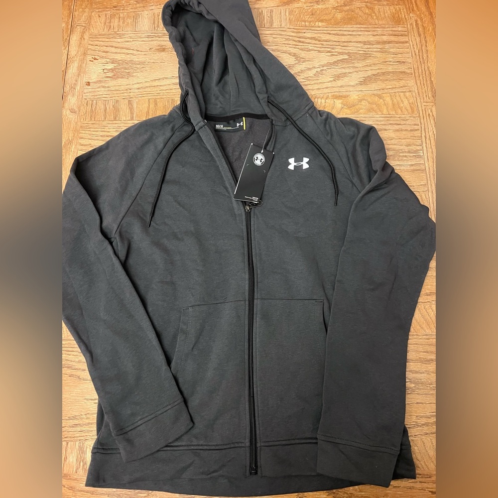 Under Armour Men's Medium Charcoal Hoodie Jacket NWT
